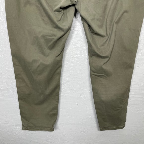 Levis Women Plus Size 22W Olive Green 711 Skinny Jeans Ankle Stretch 26" Inseam - Picture 6 of 11